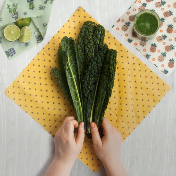 Beeswax Wraps (Pineapple, Cactus, Star) - 7 Pack